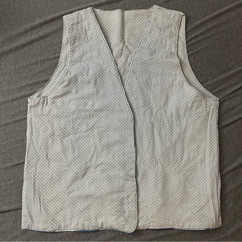 Patchwork Denim Vest - image 3